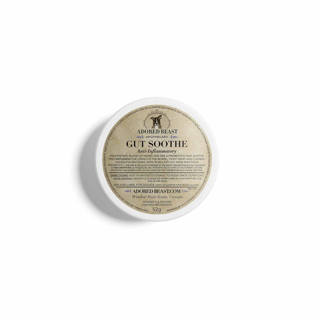 Gut Soothe product by Adored Beast on a white background