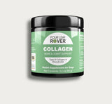 Four Leaf Rover Beef Collagen for healthy cartilage and bones. Type I and Type II Collagen for dogs.