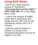 Welly Chef Home Made Puppy Food Mix