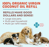 cocotherapy coconut oil 24oz refill bag use benefits