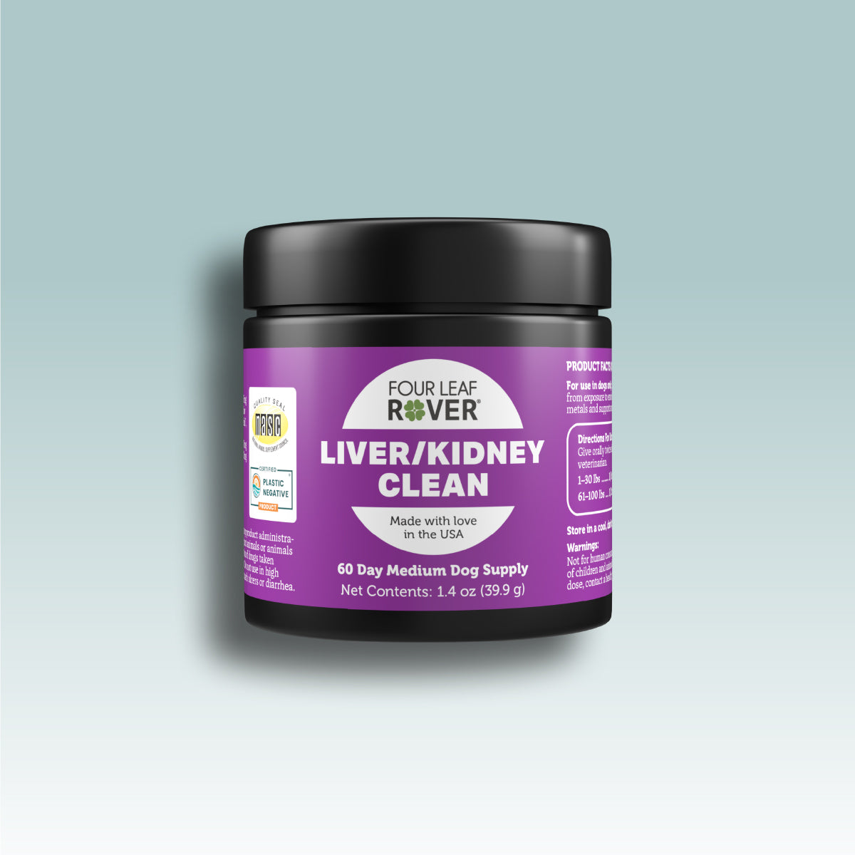 Four Leaf Rover Liver Kidney Clean DOGsAGE