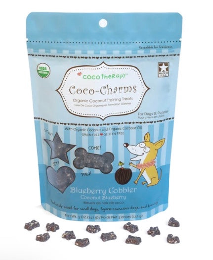 cocotherapy blueberry cobbler coco-charms dog treats available in Canada at DOGsAGE.CA