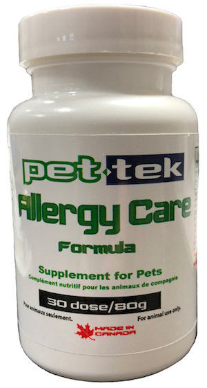 Pet Tek Allergy relief supplement for dogs
