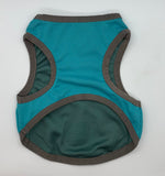 CoolAid bottom of blue cooling vest off a dog