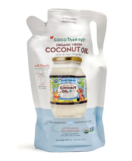 cocotherapy coconut oil 24oz refill bag