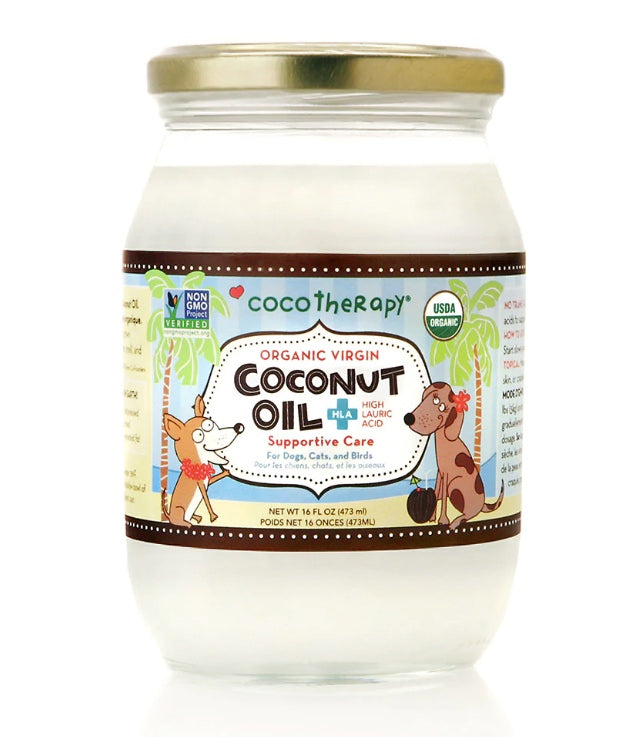 cocotherapy 16oz  organic virgin coconut oil for pets