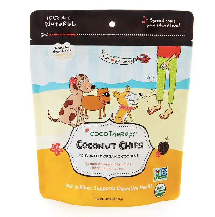 cocotherapy coconut chips for dogs