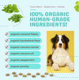 CoocTherapy Peppermint, Parley, Coconut Gems Training Treats Ingredient
