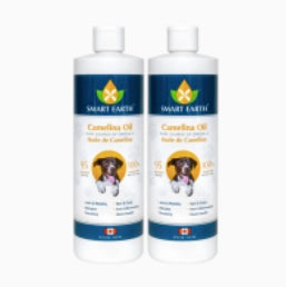 Two Smart Earth camelina oil bottles - DOGsAGE