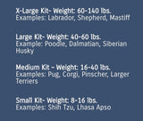 Dog Toe Treads sizing 