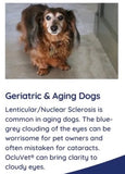 geriatric dogs with cataracts need OcluVet